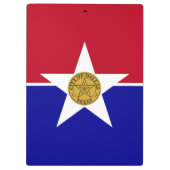 ダラス州旗を持つ愛国的なクリップボード クリップボード (裏面)