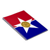 ダラス州旗を掲げたノート ノートブック (右側)