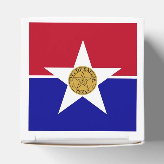 ダラス州旗を掲げた愛国的優遇箱 フェイバーボックス (上部)