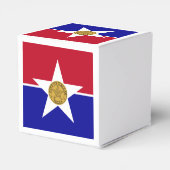 ダラス州旗を掲げた愛国的優遇箱 フェイバーボックス (裏面サイド)