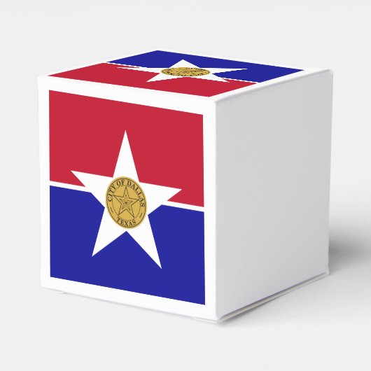 ダラス州旗を掲げた愛国的優遇箱 フェイバーボックス (裏面サイド)