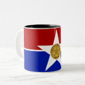 ダラス州旗 ツートーンマグカップ (正面左)