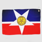 ダラス市テキサス州ゴルフタオル ゴルフタオル (横)