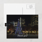 ダラス市内のクリスマス ポストカード (正面/裏面)