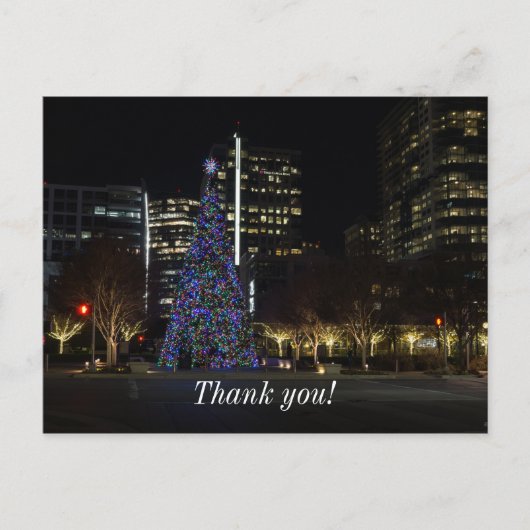 ダラス市内のクリスマス ポストカード (正面)