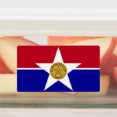 ダラス市旗を持つ愛国的なラベル ラベル (貼付)