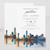 ダラス挙式後の披露宴の案内 招待状 (正面/裏面)