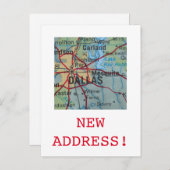 ダラス新住所のお知らせ 案内ポストカード (正面/裏面)