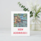 ダラス新住所のお知らせ 案内ポストカード (スタンド正面)