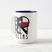 ダラス生まれテキサス州15oz ツートーンマグカップ (正面左)