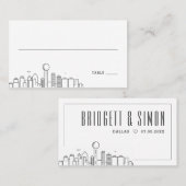 ダラス結婚ズ |座席表の前面と背面 プレイスカード (正面/裏面)