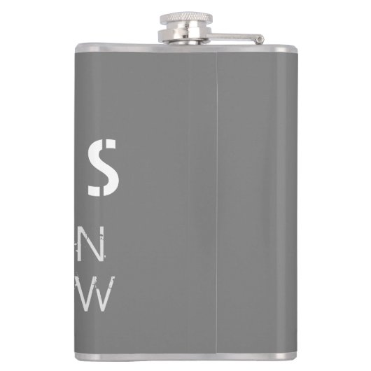 ダラス緯度と経度 フラスク (裏面)