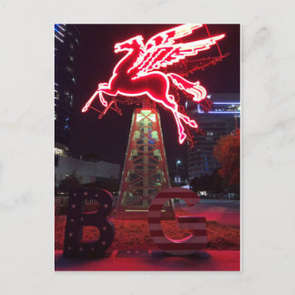ダラス飛んでいるのペガサスレッドホース ポストカード