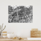 ダラス2092 （水洗式） – ポスター (キッチン)