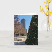 ダラス・クリスマスツリーの向こう カード (黄色い花)