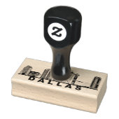 ダラス スカイライン シルエット ラバースタンプ (スタンプ)