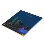 ダラス、テキサス州の街並み写真 タイル (側面)