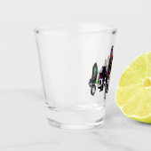 ダラス，テキサス州グラフィティショットグラス ショットグラス (左)