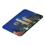 「ダラス、テキサス州スカイライン夜の懇親会塔」 マグネット (左側)