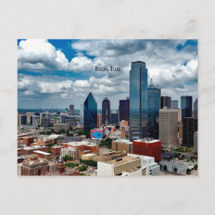 ダラス、テキサス州スカイライン ポストカード