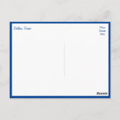 ダラス、テキサス州スカイライン、統一された州はがき ポストカード (裏面)