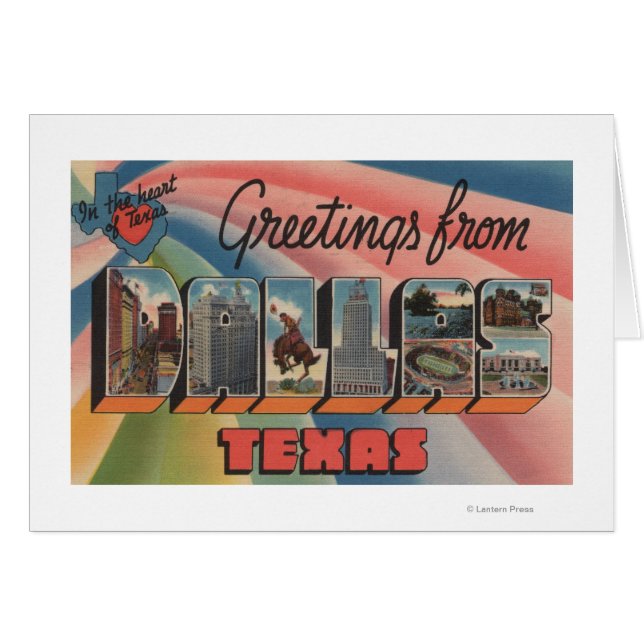 ダラス，テキサス州ラージレターScenesDallas, TX (正面横)