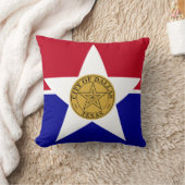 ダラス,テキサス州,アメリカ国旗のMoJo枕 クッション (ブランケット)