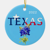 ダラス、テキサス州、ブルーボネットオーナメント セラミックオーナメント (正面)
