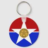 ダラス(テキサス州)国旗キーチェーン キーホルダー (正面)