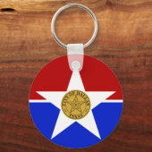 ダラス(テキサス州)国旗キーチェーン キーホルダー (正面)