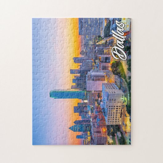 ダラス,テキサス州,統一された州 ジグソーパズル (縦)