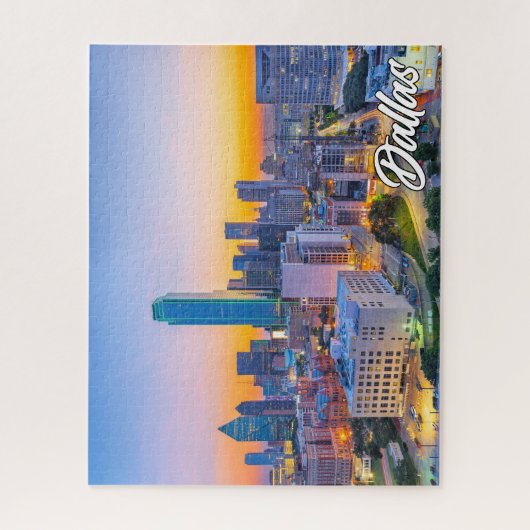 ダラス,テキサス州,統一された州 ジグソーパズル (縦)