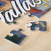 ダラス,テキサス州,統一された州 ジグソーパズル (側面)