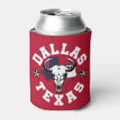 ダラス，テキサス州 缶クーラー (缶正面)