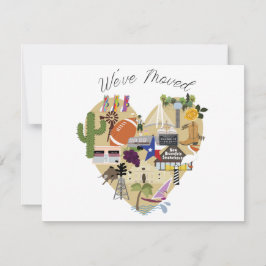 ダラス テキサス州 転居 ポストカード