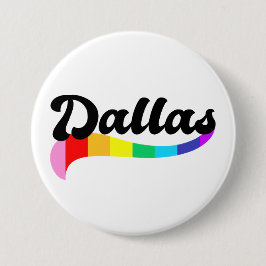 ダラス テキサス レインボー ゲイ プライド TX LGBTQ 権利 缶バッジ