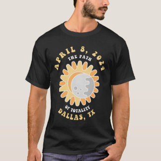 ダラス テキサス 日食 2024年4月8日 Tシャツ