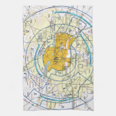 ダラス・フィートフライウェイチャートの価値 キッチンタオル (縦)