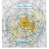 ダラス – フィートフライウェイチャートの価値 シャワーカーテン (正面)