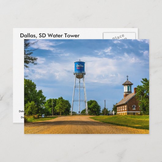 ダラス、SDの給水塔及び博物館 ポストカード (正面/裏面)