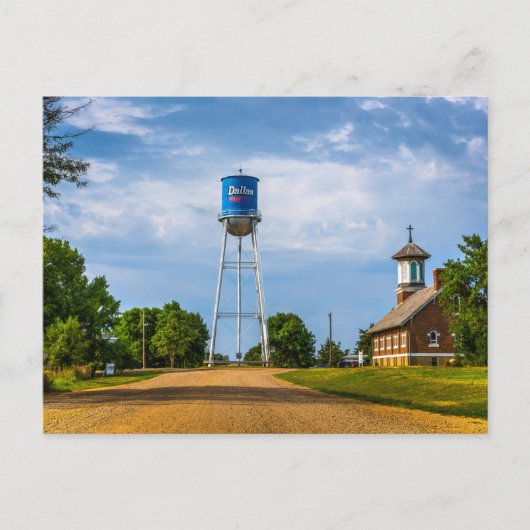 ダラス、SDの給水塔及び博物館 ポストカード (正面)