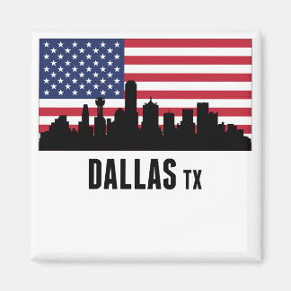 ダラスTXアメリカ国旗 マグネット