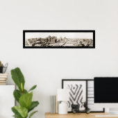 ダラスTXスカイライン写真1920 ポスター (ホームオフィス)