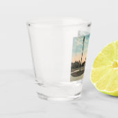 ダラスTX、セントラルパーク、1910年代のヴィンテージ ショットグラス (左)