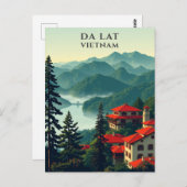 ダラットベトナム風光明媚な旅行 ポストカード (正面/裏面)