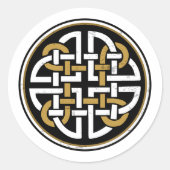 ダラノットツリーケルト神秘的シンボル ラウンドシール (正面)