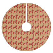 ダラホースクリスマスツリースカート ブラッシュドポリエステルツリースカート (正面)