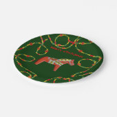 ダラホースクリスマスプレート ペーパープレート (アングル)