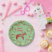 ダラホースクリスマスプレート ペーパープレート (パーティー)