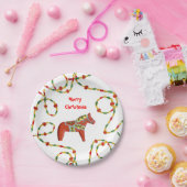 ダラホースクリスマス紙プレート ペーパープレート (パーティー)